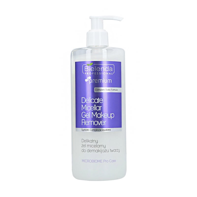 Міцелярний гель для зняття макіяжу Bielenda Professional Premium Microbiome Pro Care Delicate Micelar Gel Makeup Remover, 500 мл